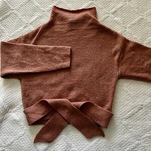 Love By Design Cowl Neck Sweater - Dusty Rose